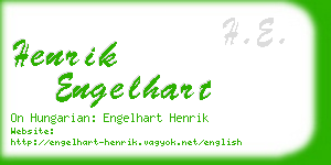 henrik engelhart business card